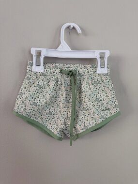 Minnow Green Floral Swim Trunks